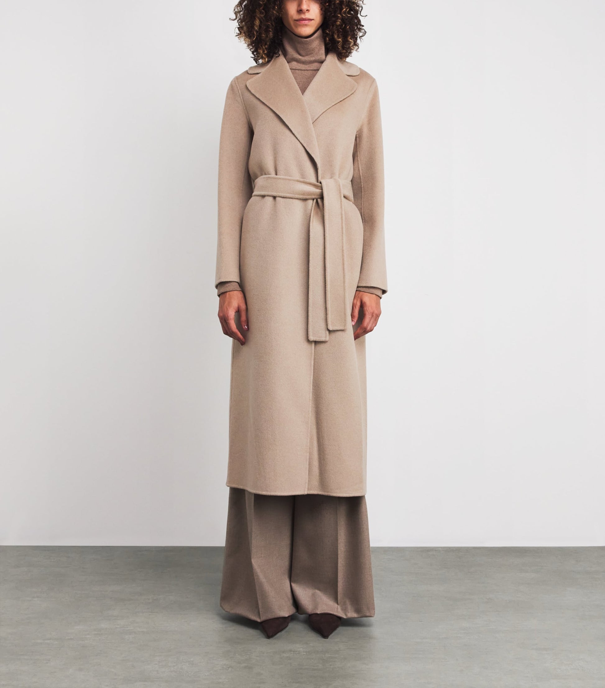 Max Mara Beige Virgin Wool-Cashmere Coat