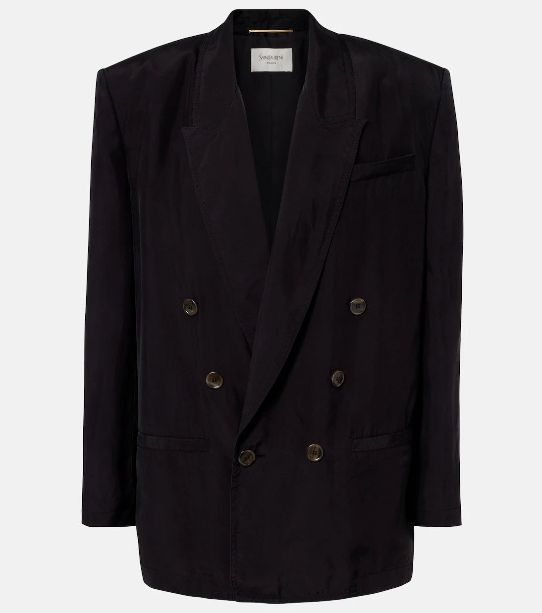 Saint Laurent - Double-breasted silk blazer