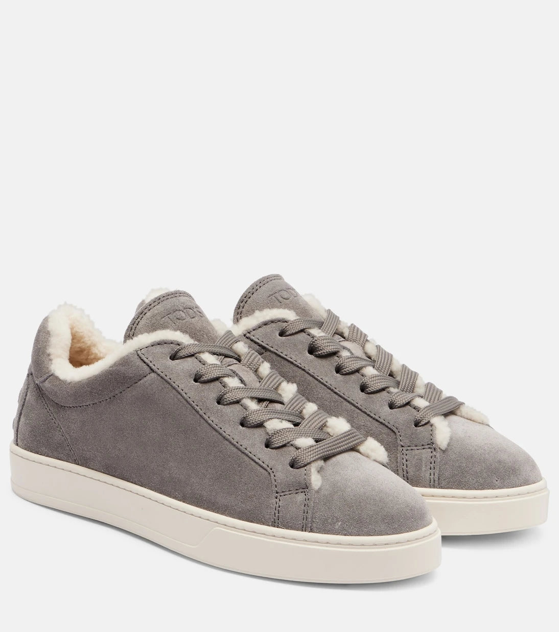 Tod's - Classic shearling-lined suede sneakers