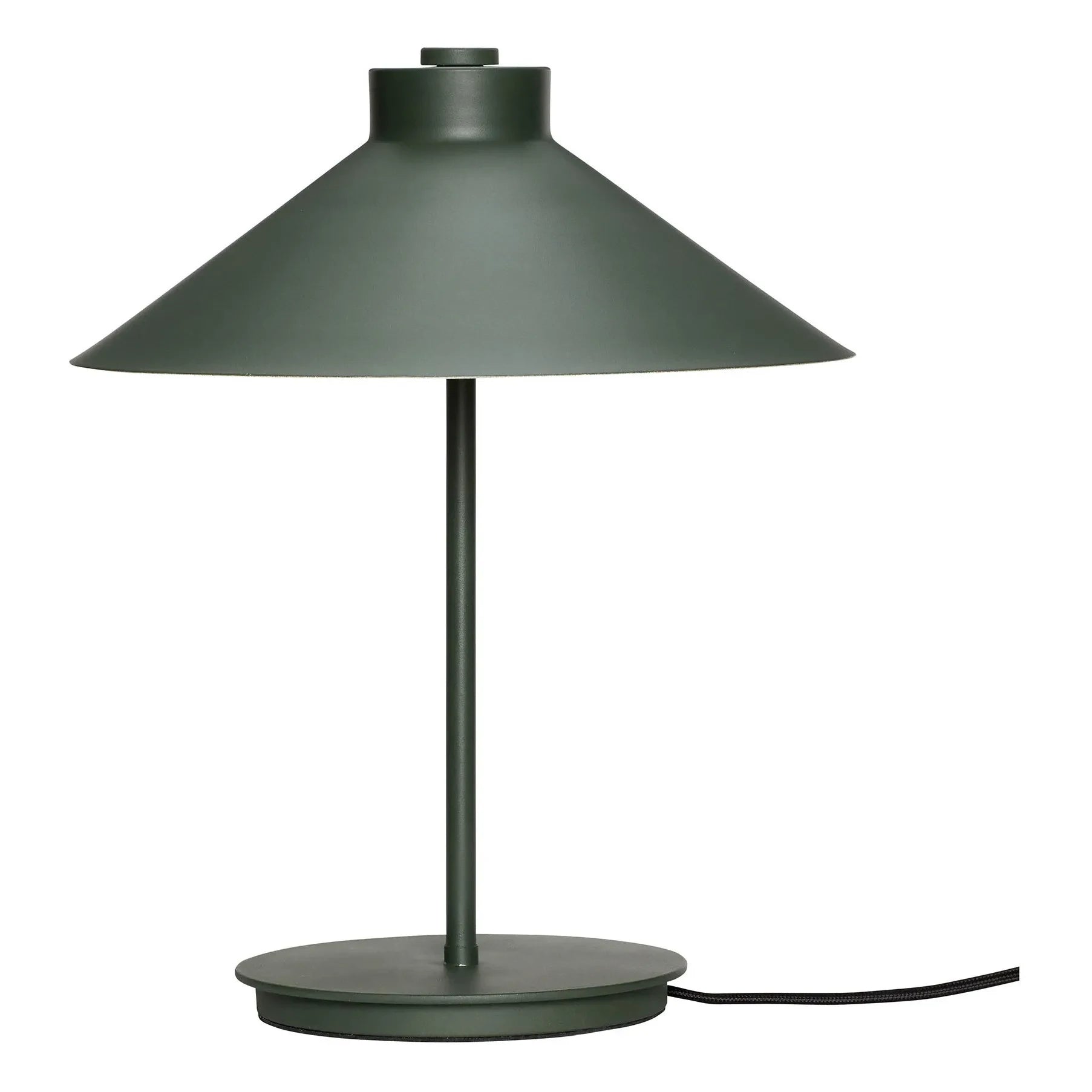 Hübsch - Metal Table Lamp | Dark green