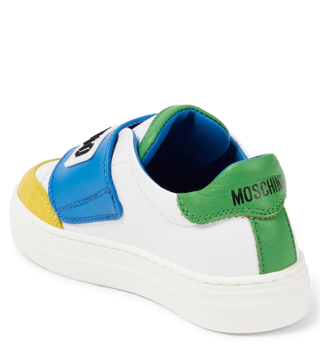 Moschino Kids - Logo leather sneakers