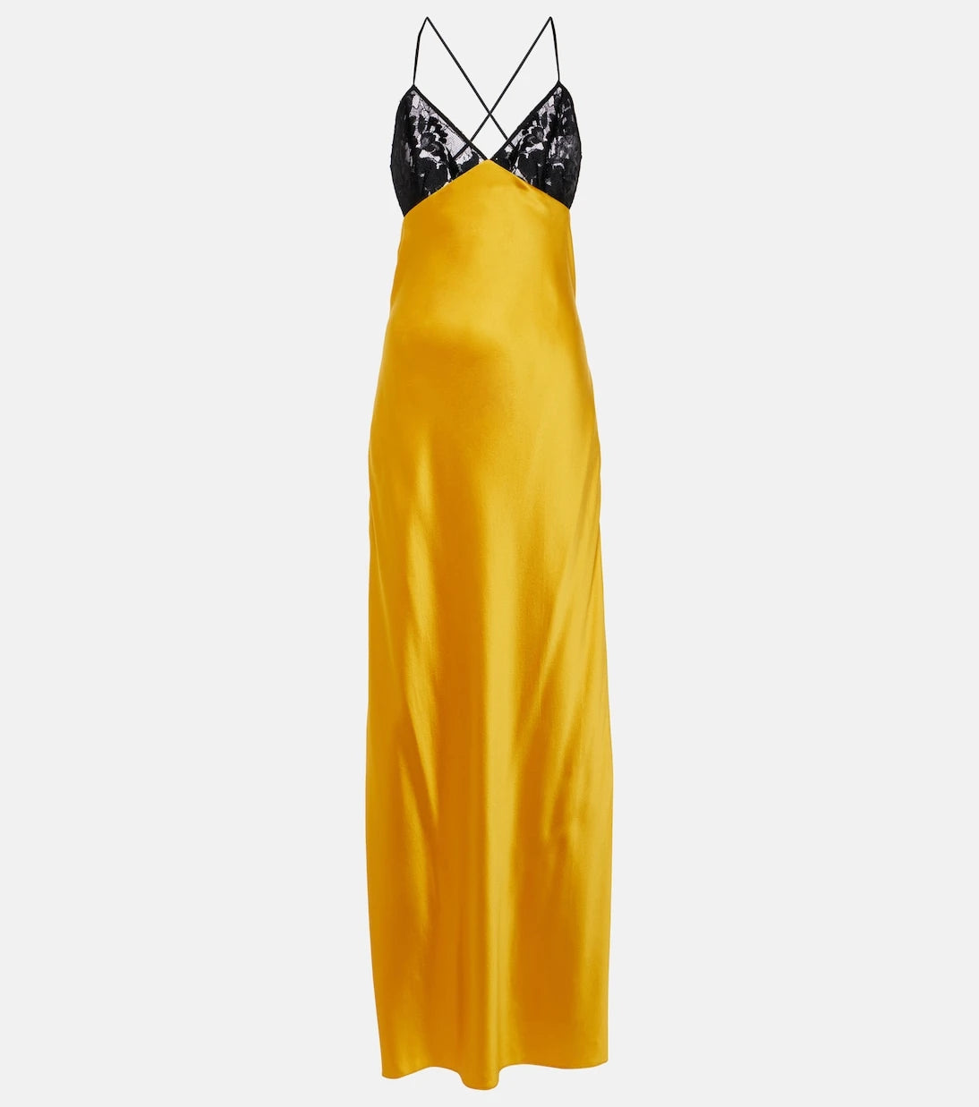 The Sei - Lace-trimmed silk satin gown