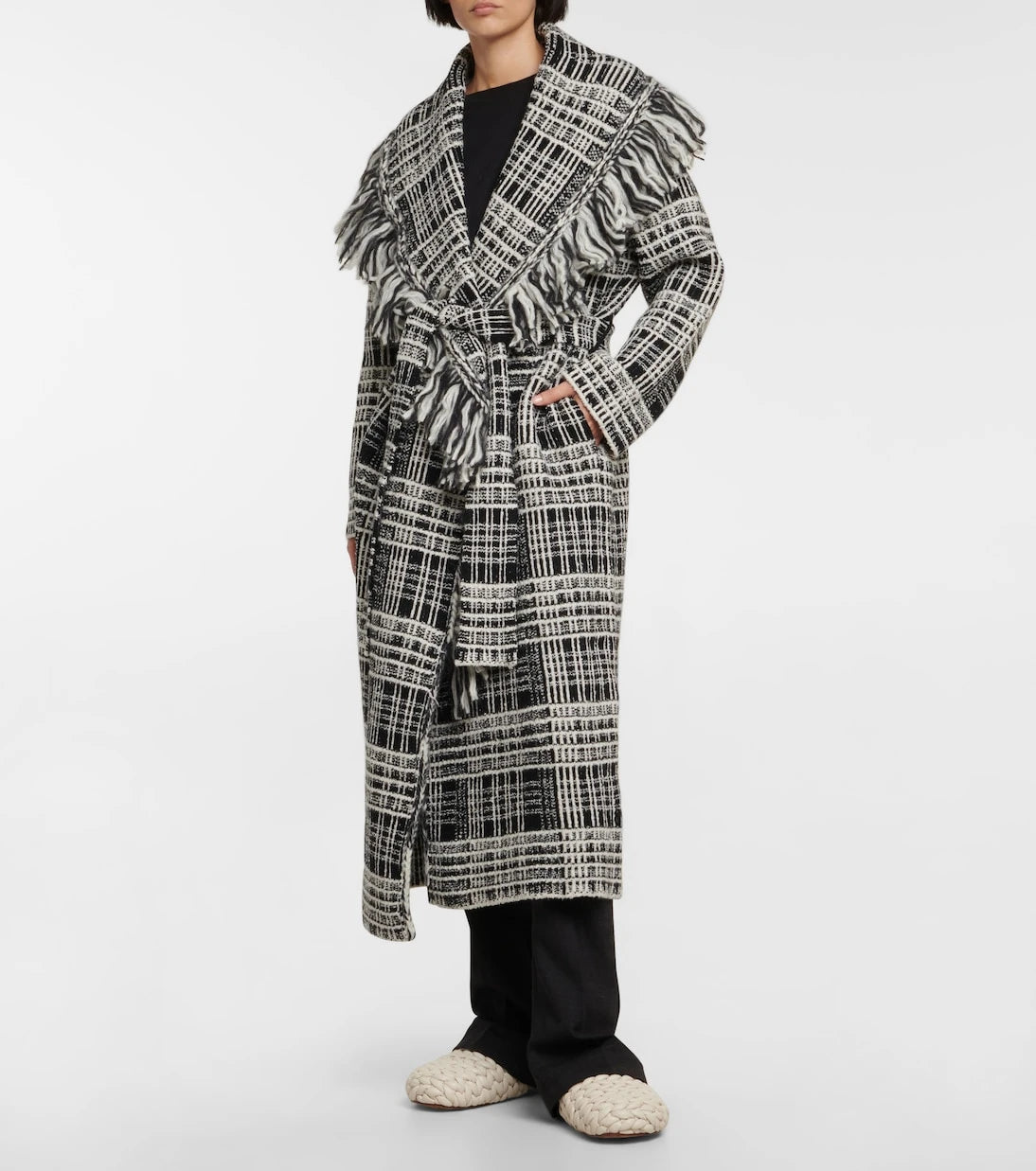 Dorothee Schumacher - Checked Comfort wool-blend cardigan