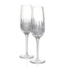 Set of 2 Lismore Diamond Essence Champagne Flutes (315ml)