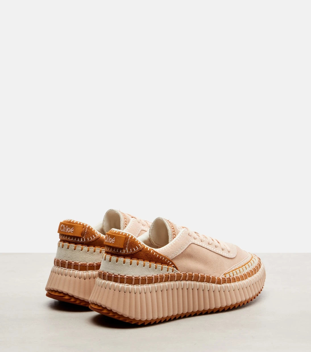 Chloé - Nama suede platform sneakers
