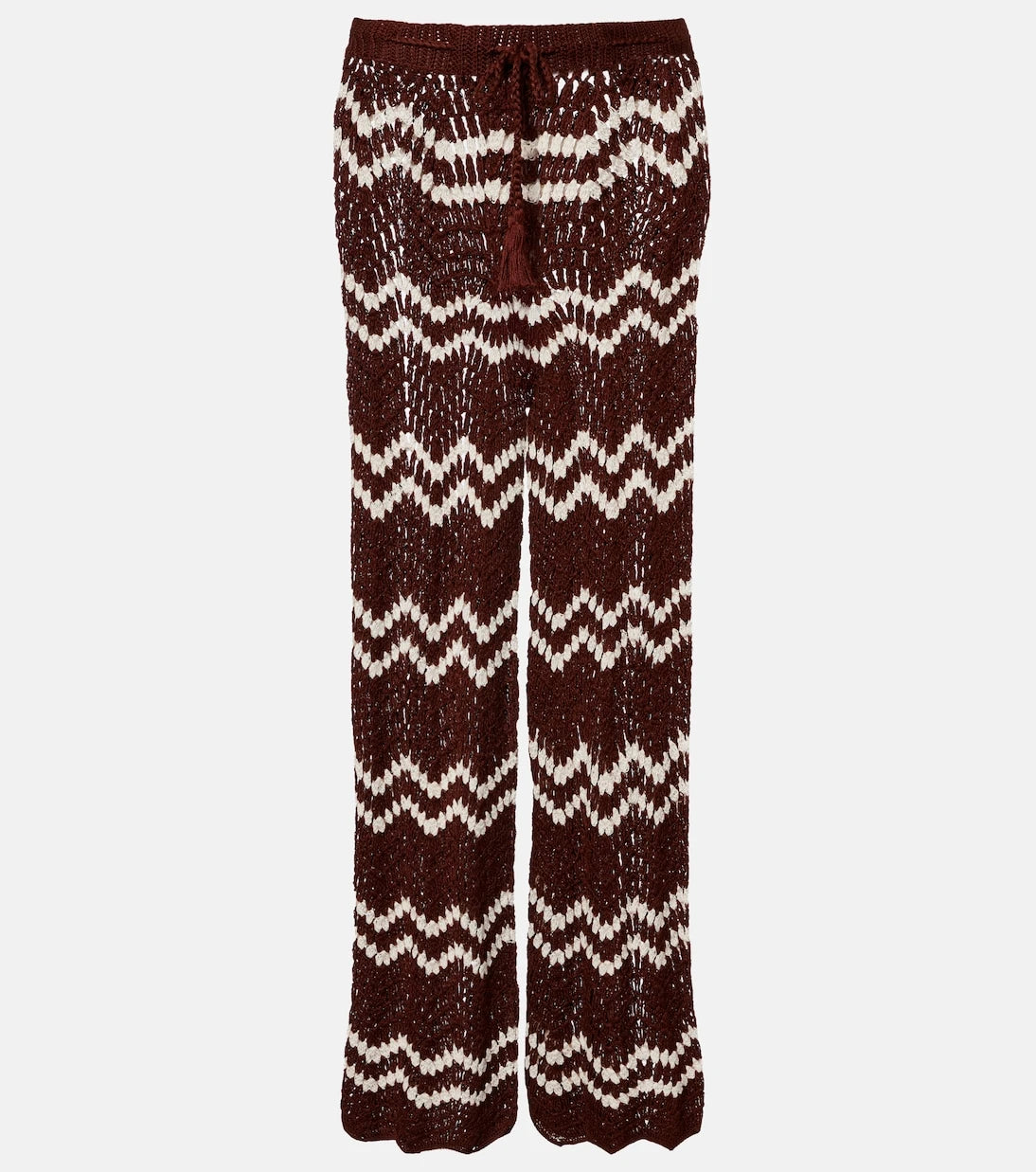 Anna Kosturova - Crochet cotton straight pants