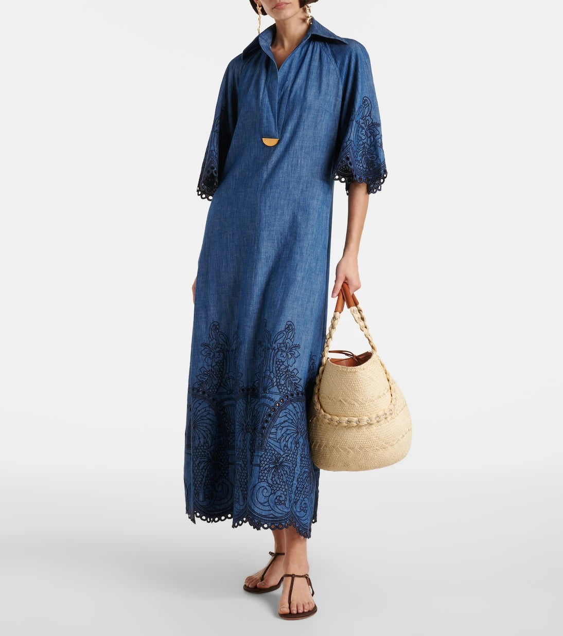 Aquazzura - Isla raffia tote bag