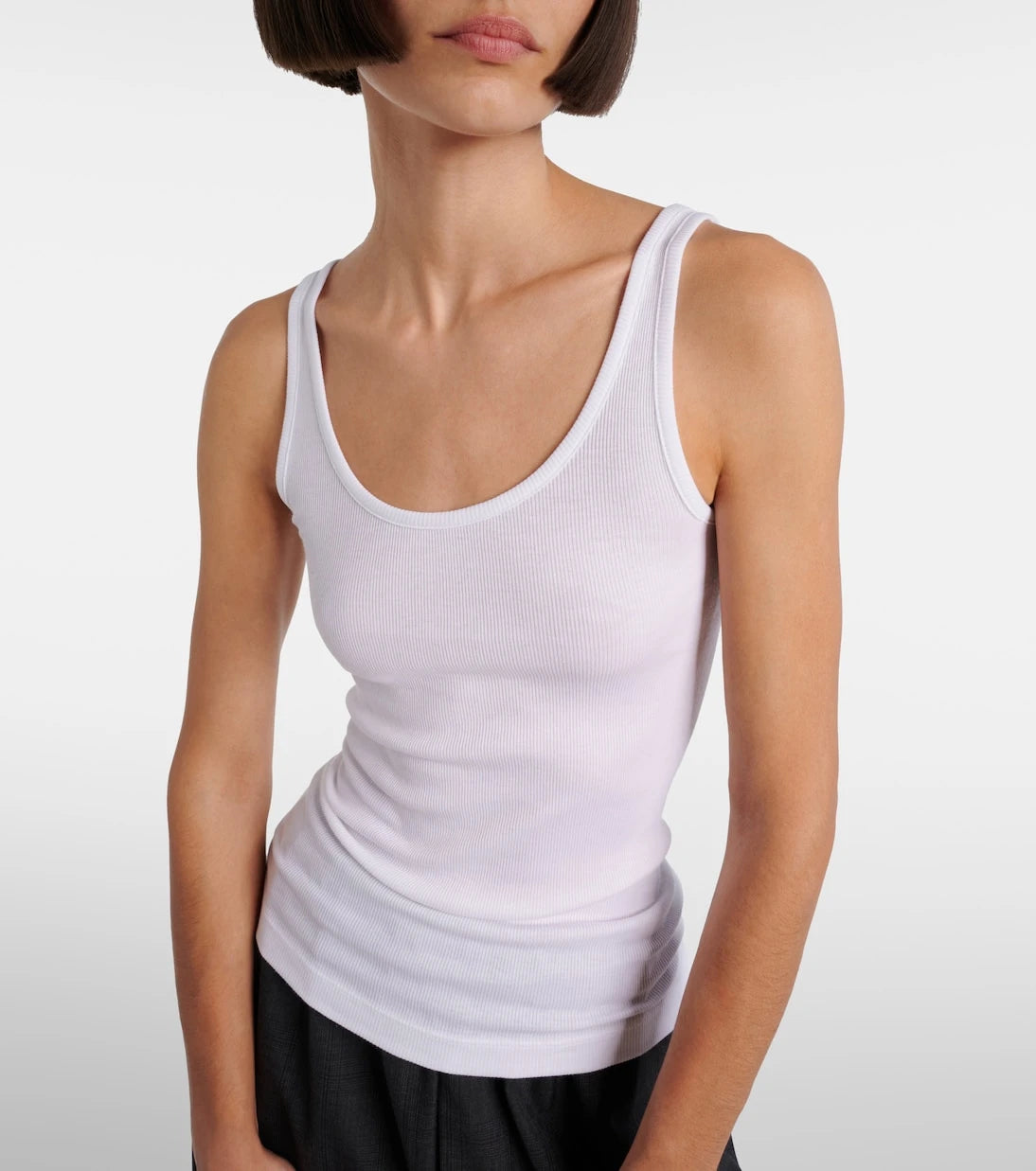 Vince - Cotton-blend tank top