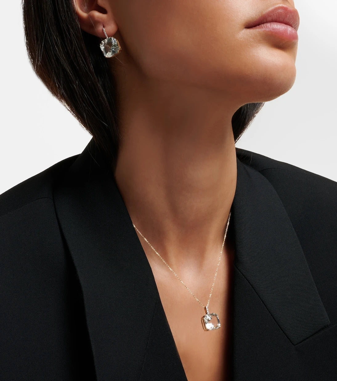 Mateo - 14kt gold necklace with topaz and diamonds