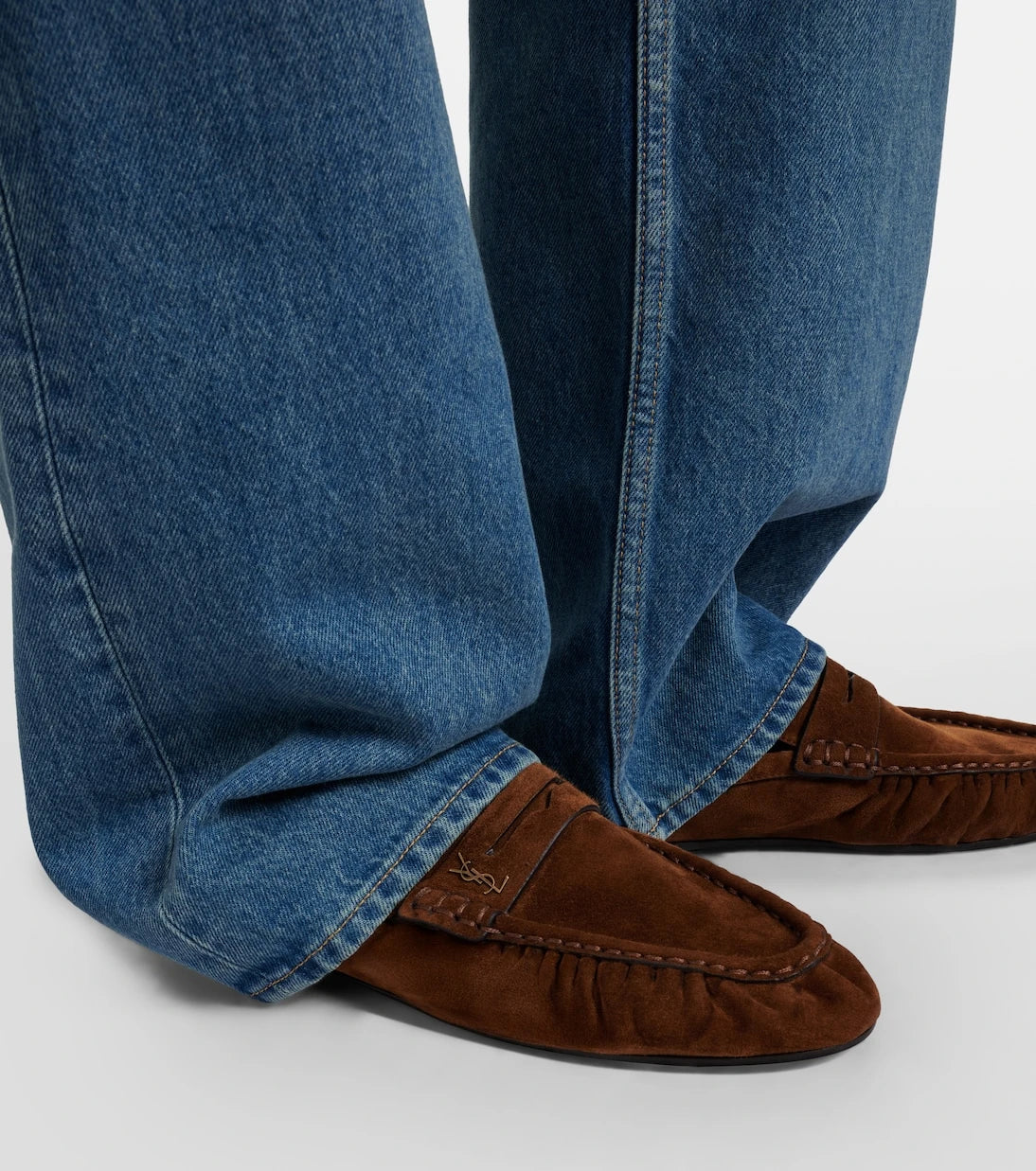 Saint Laurent - Le Loafer suede mules