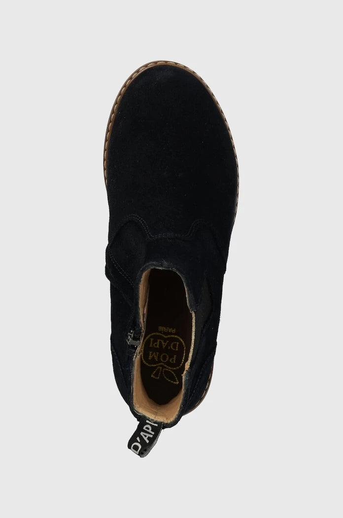Детски челси боти от велур Pom D'api