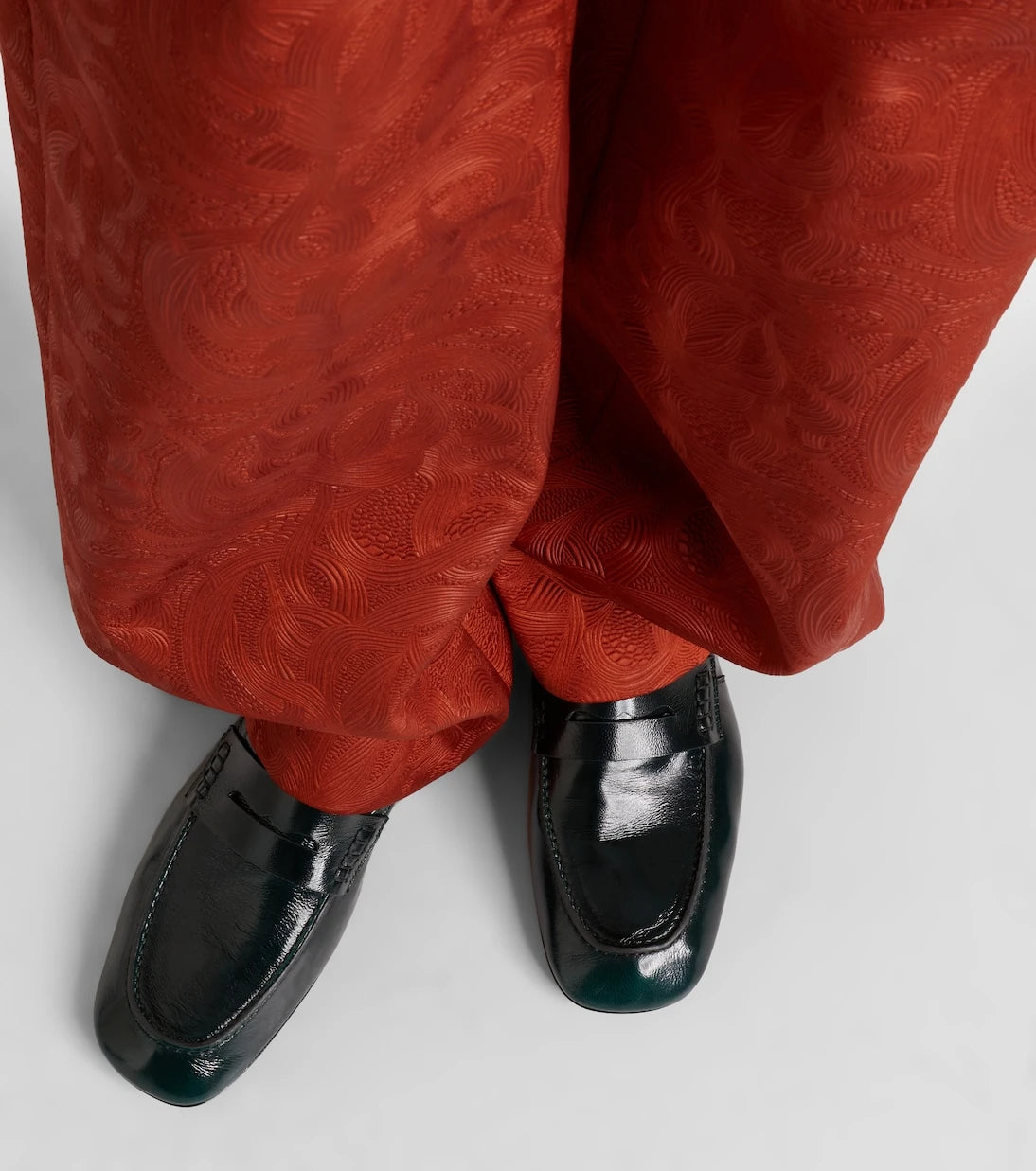 Dries Van Noten - Patent leather penny loafers