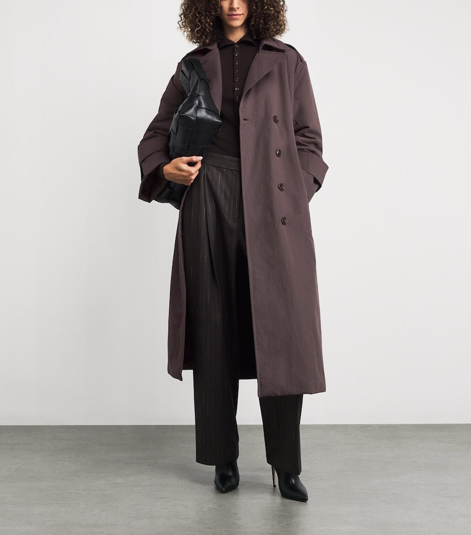 Stylein Brown Padded Sandra Trench Coat