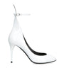 Alaïa White Patent Leather Decollete Pumps 90