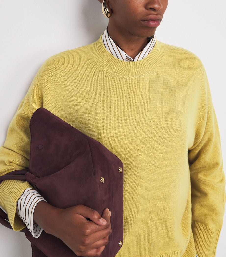 Yellow Organic Cashmere Norway Sweater