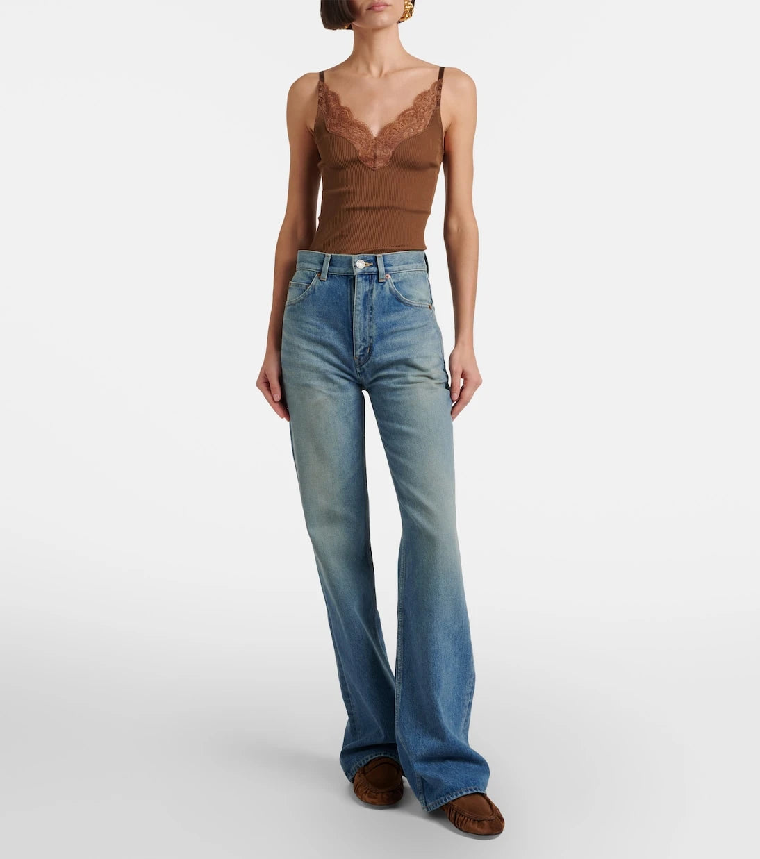 Saint Laurent - 70's high-rise wide-leg jeans