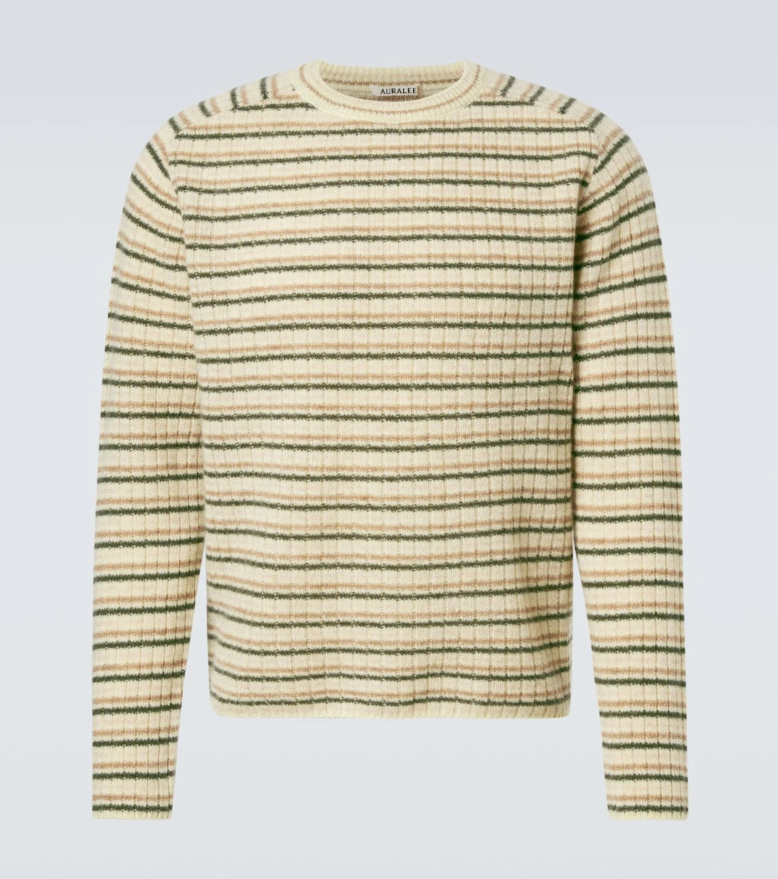 Auralee - Striped wool and cashmere sweater
