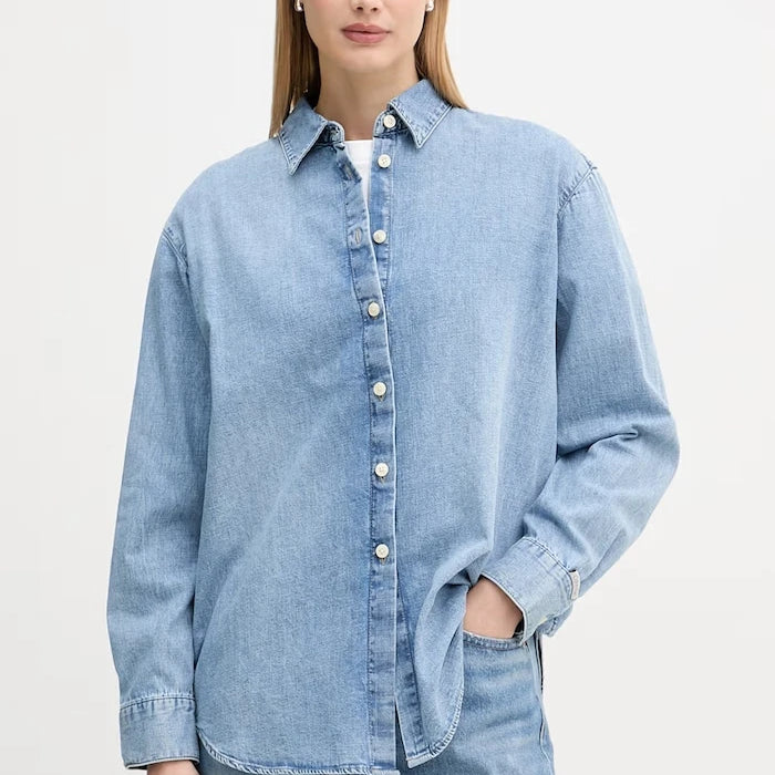 Calvin Klein Jeans риза дамска от деним