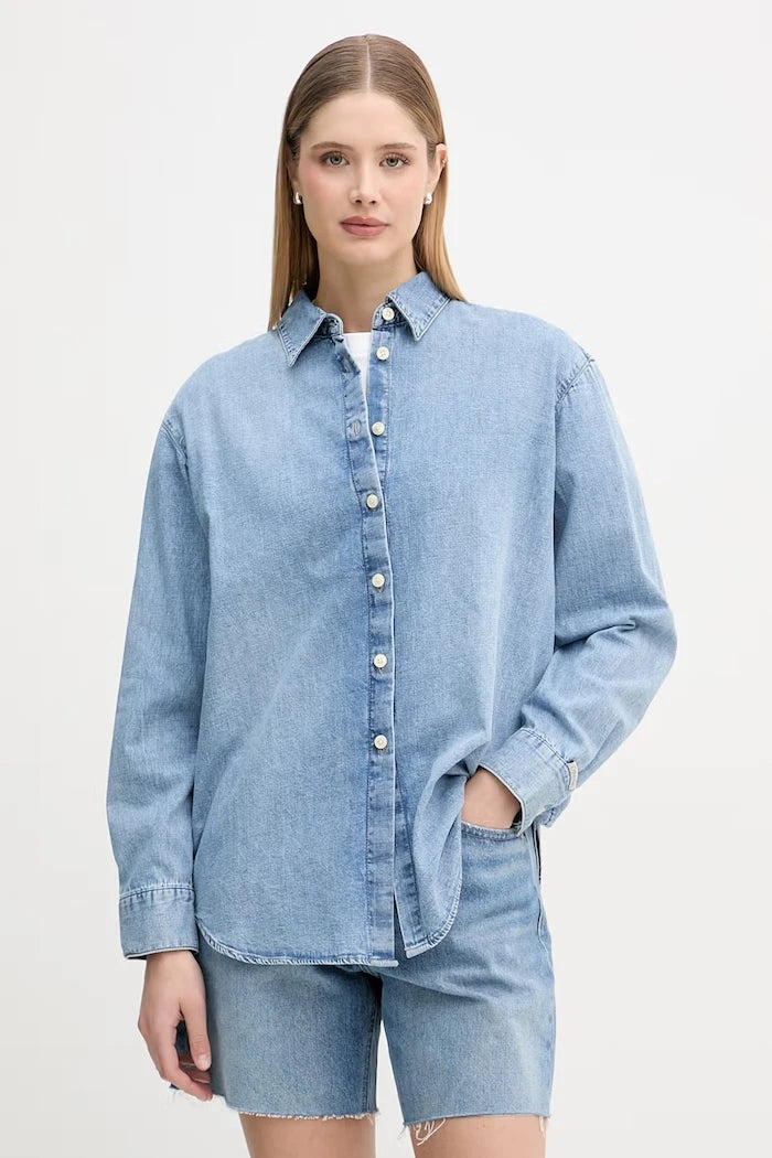 Calvin Klein Jeans риза дамска от деним
