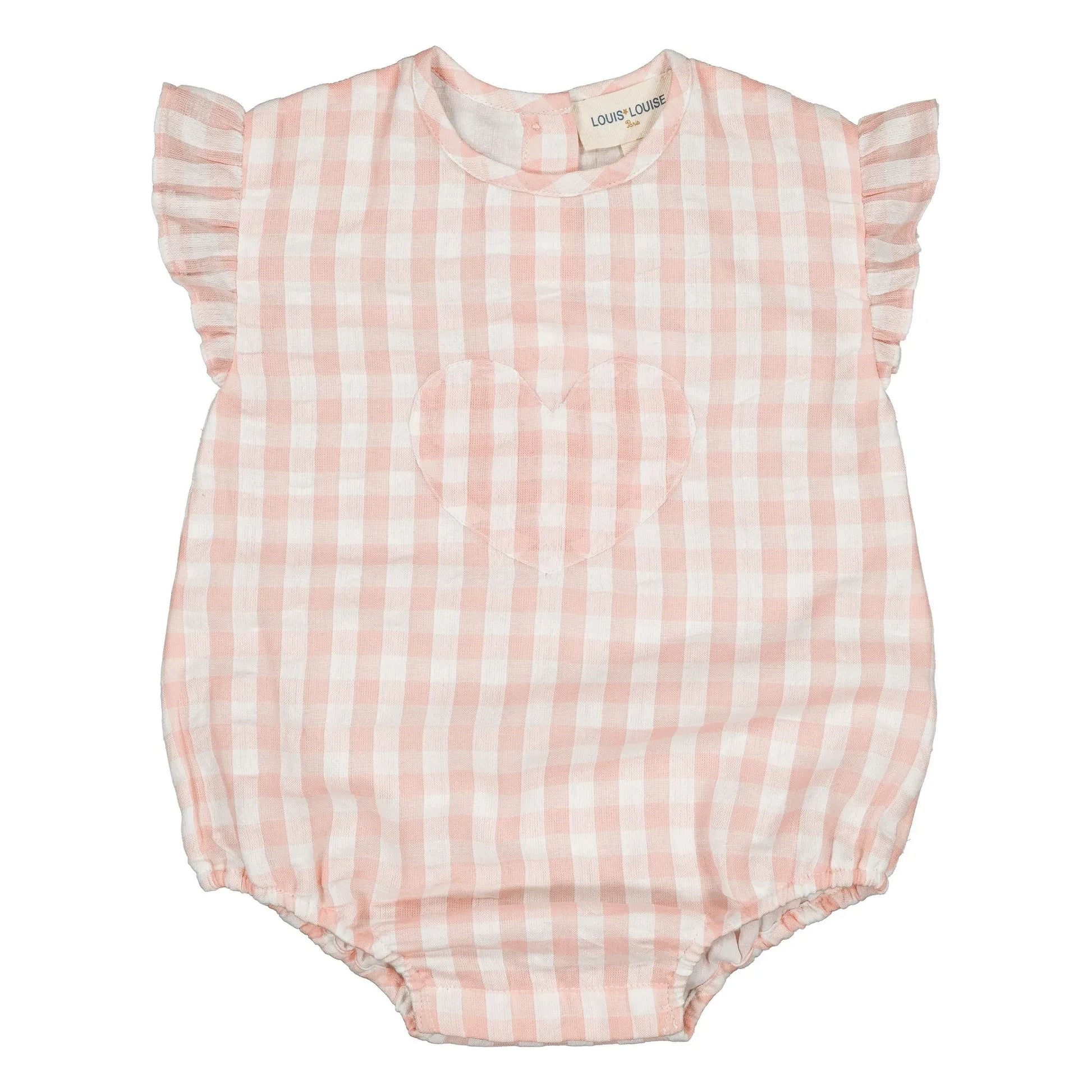 Louis Louise - Billie Vichy romper | Pale Pink