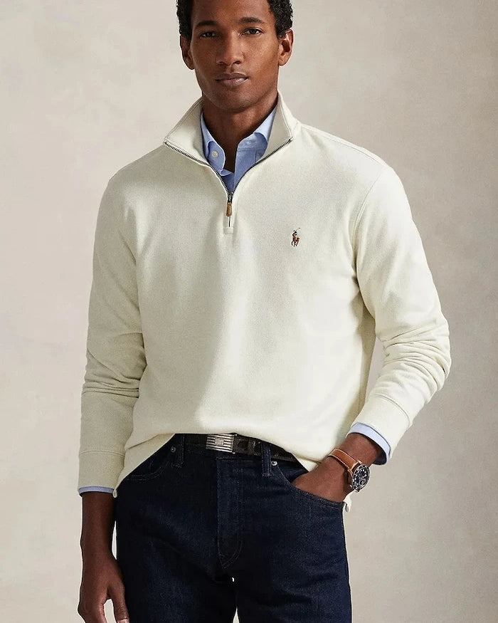 Polo Ralph Lauren 40/1 DBL KNIT JACQ Pamuklu Kazak