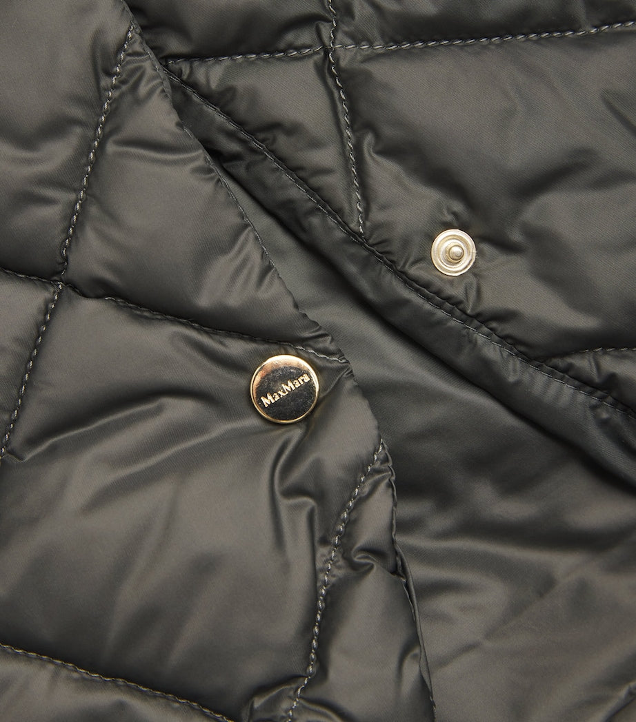 Green The Cube Diamond-Quilted Parka