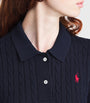 Polo Ralph Lauren Navy Cotton Cable-Knit Maxi Dress