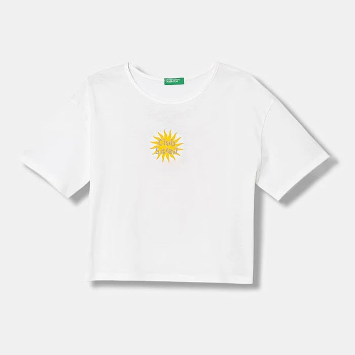 United Colors of Benetton тениска за деца от памук