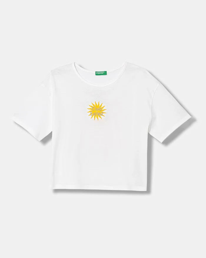 United Colors of Benetton çocuk pamuklu tişört