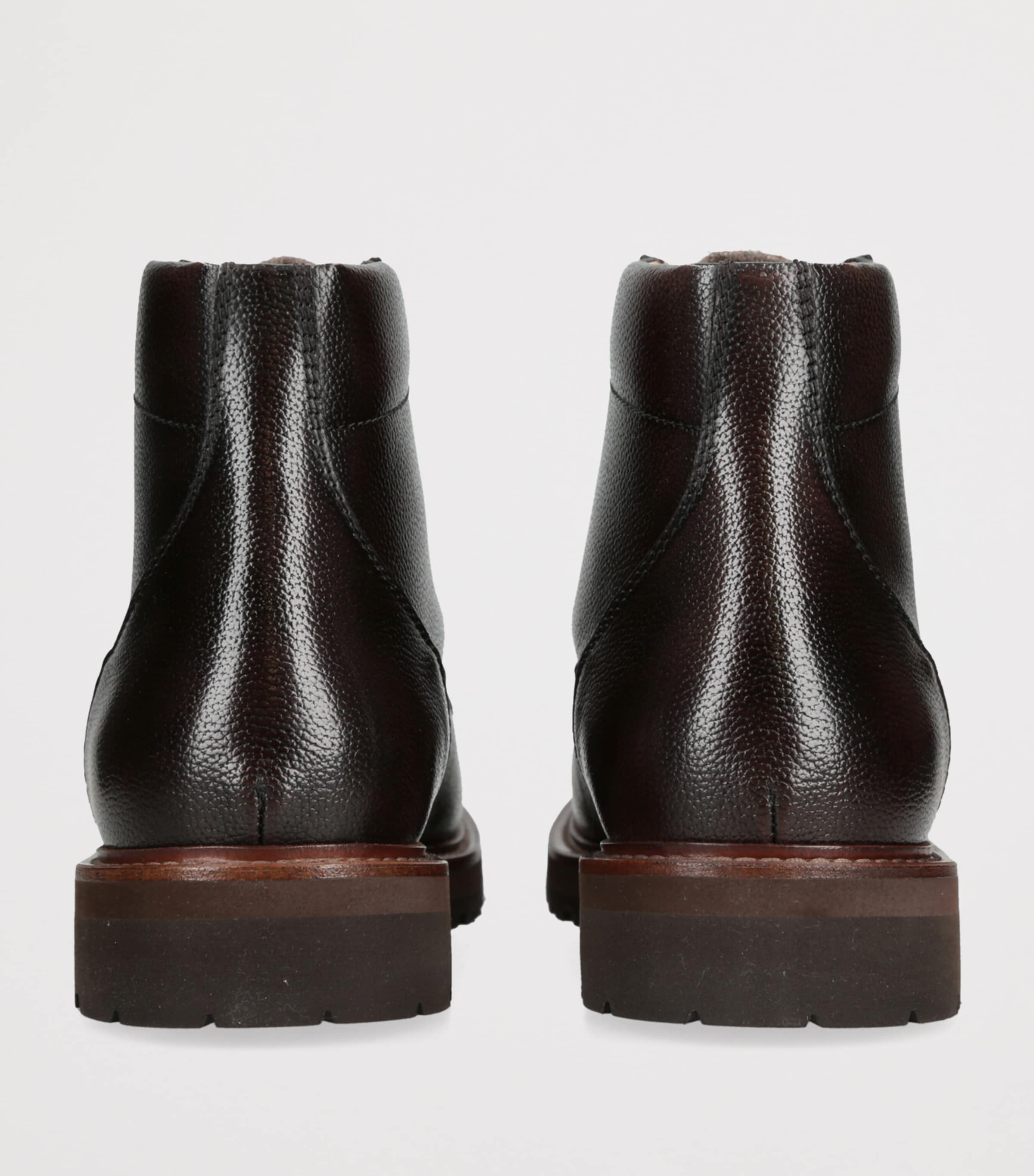 Brunello Cucinelli Leather Lace-Up Hiking Boots