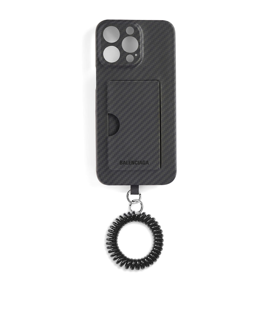 Black Tech Carbon Fiber Scoobi iPhone Case