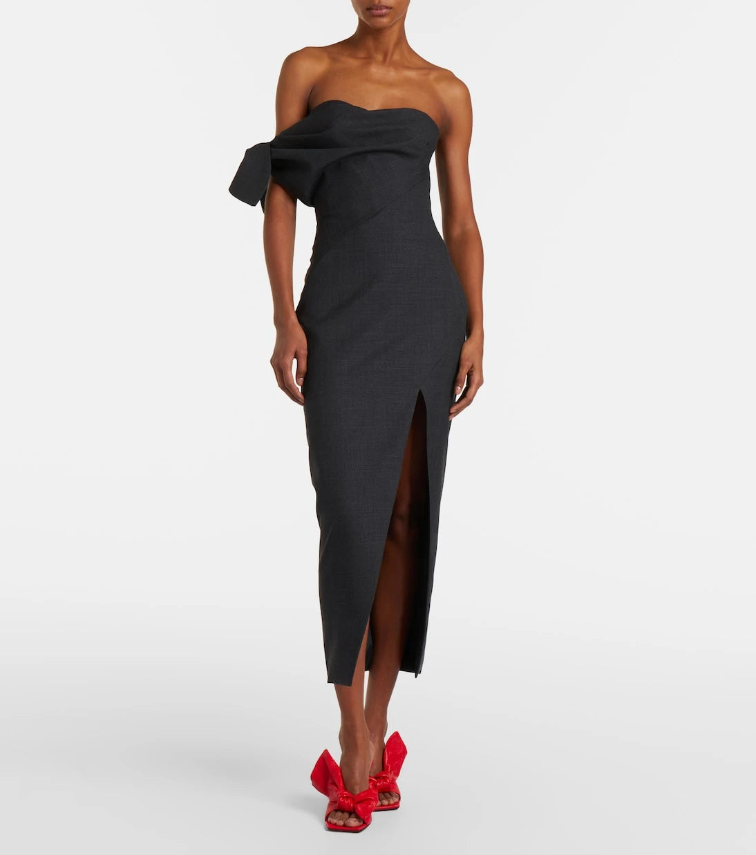 Givenchy - Bow-detail wool cocktail dress