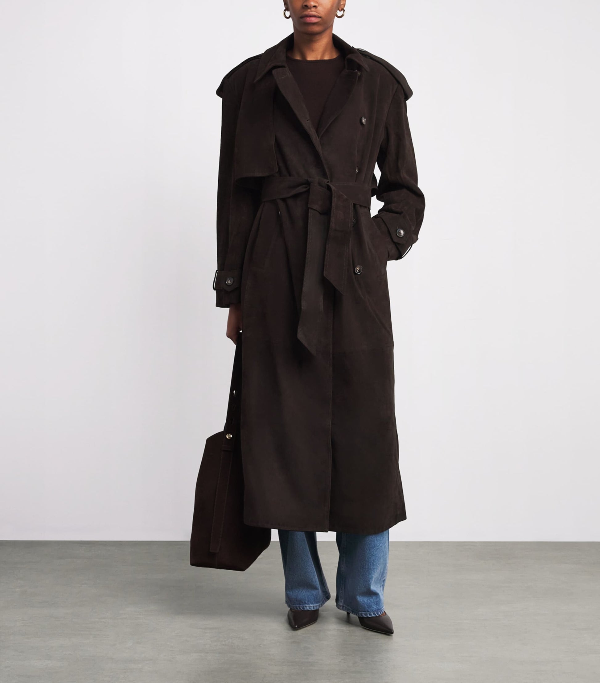 Brown Suede Sienna Coat