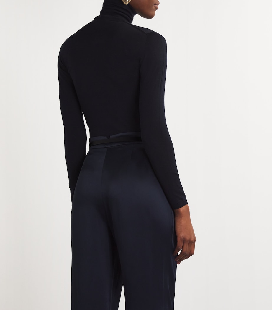 Black Leather Monogram Belt