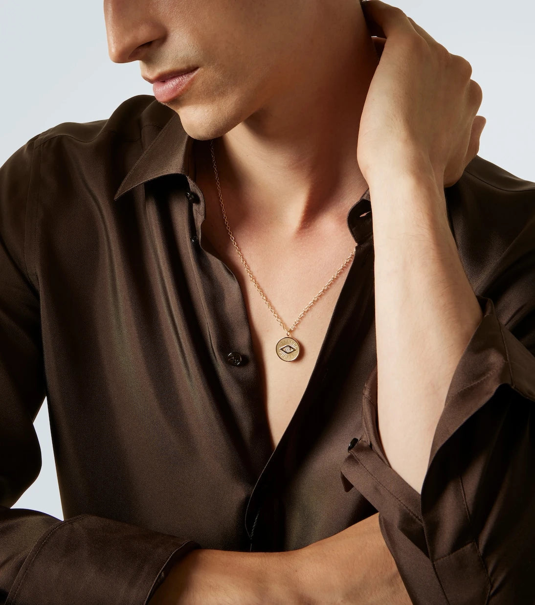 Sydney Evan - 14kt gold charm necklace with diamonds