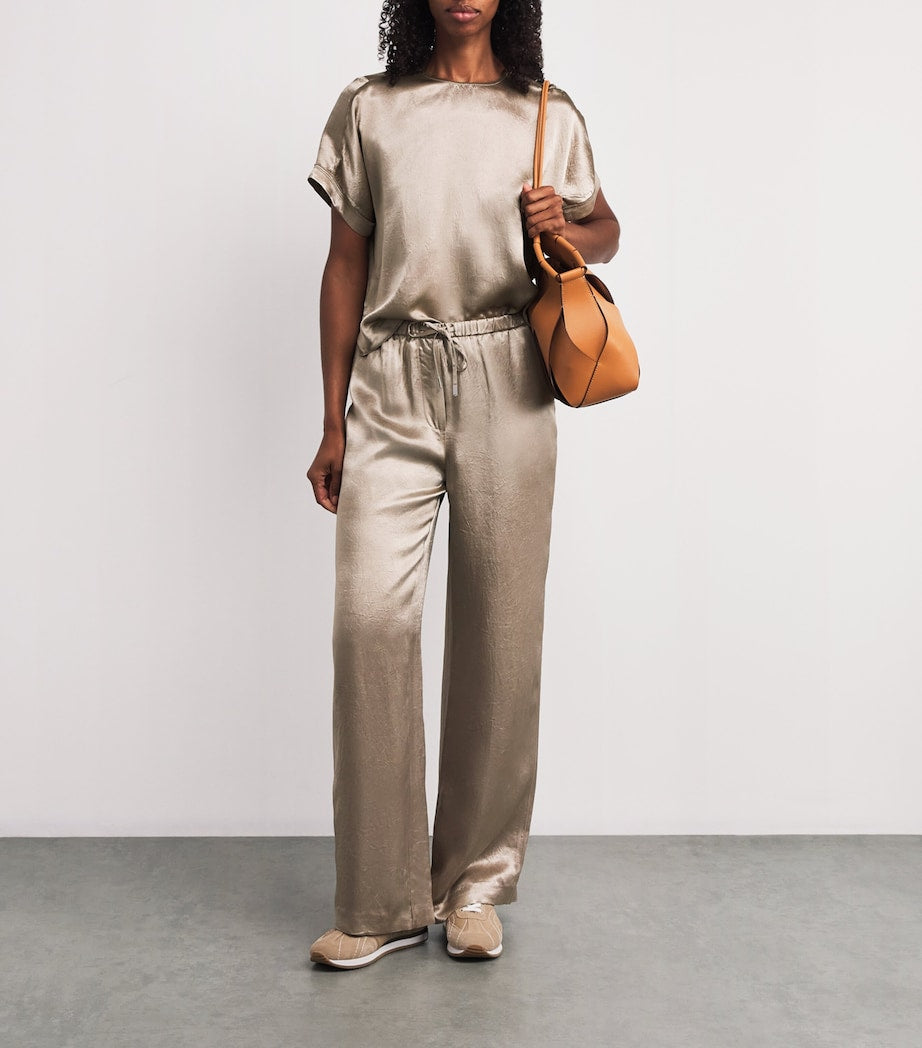 Green Satin Addison T-Shirt