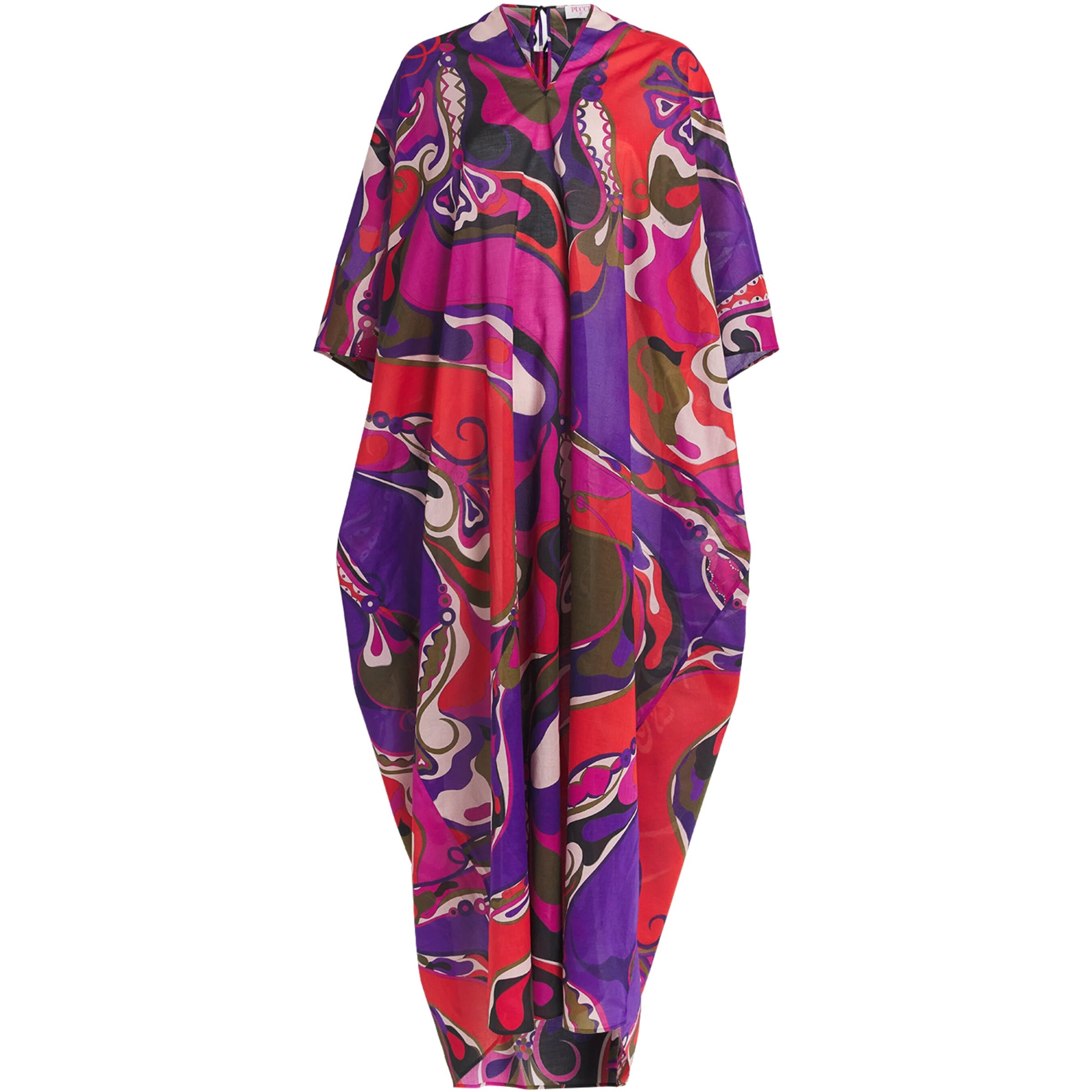 Multi Cotton Kaftan Maxi Dress