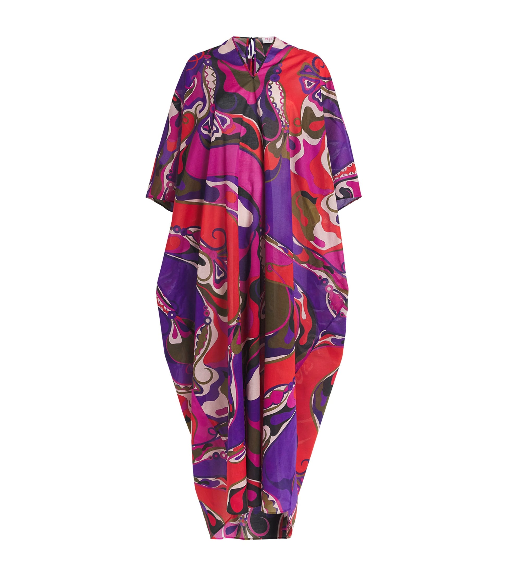 Multi Cotton Kaftan Maxi Dress