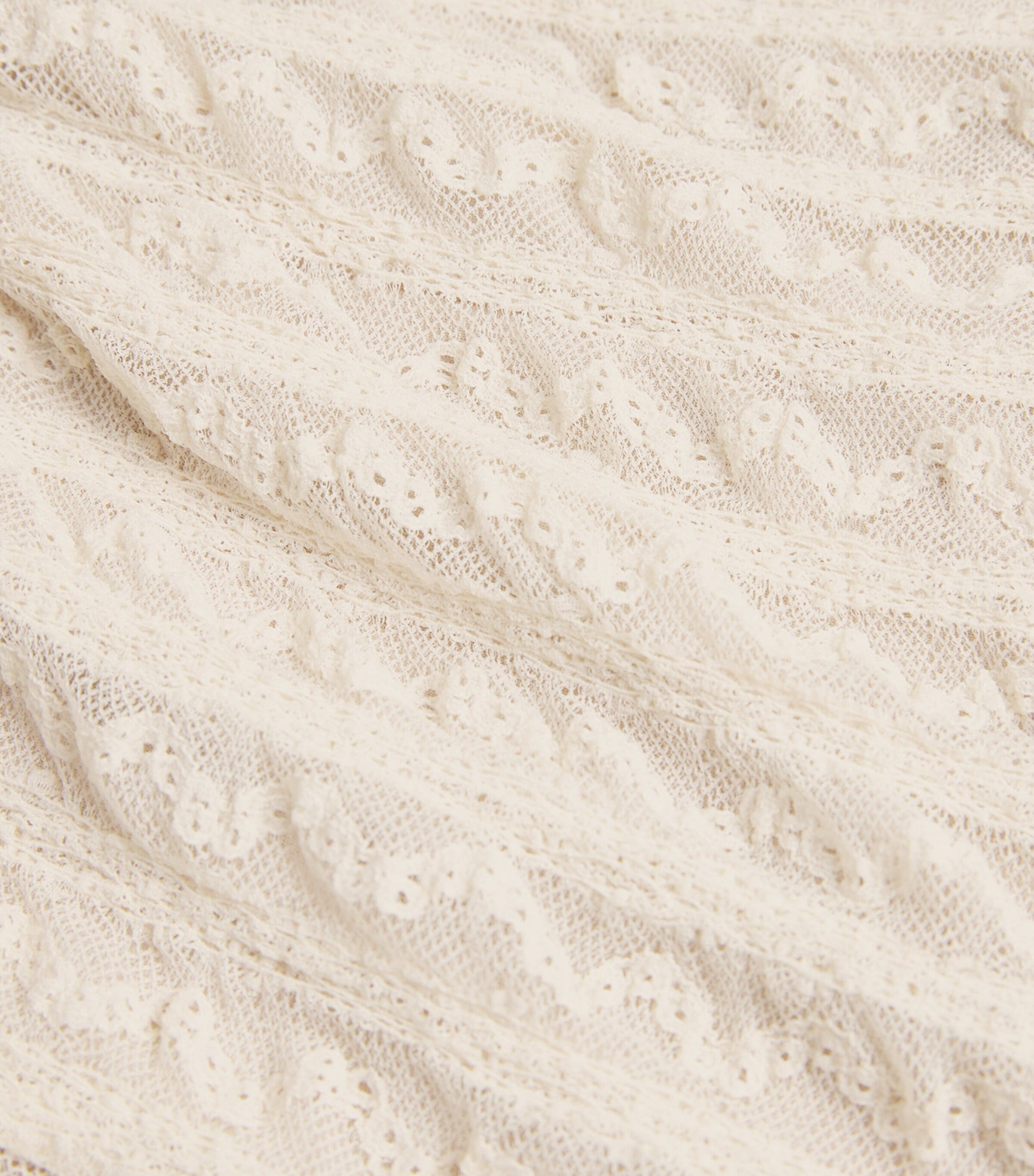 MAX&Co. White Lace Midi Skirt