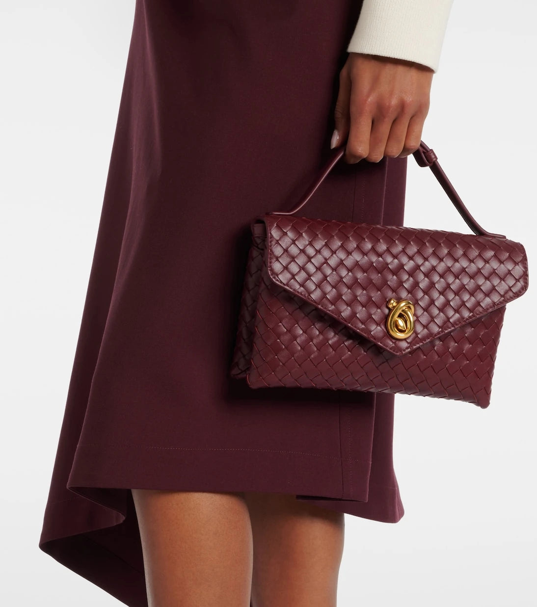 Bottega Veneta - Knot Lock leather shoulder bag