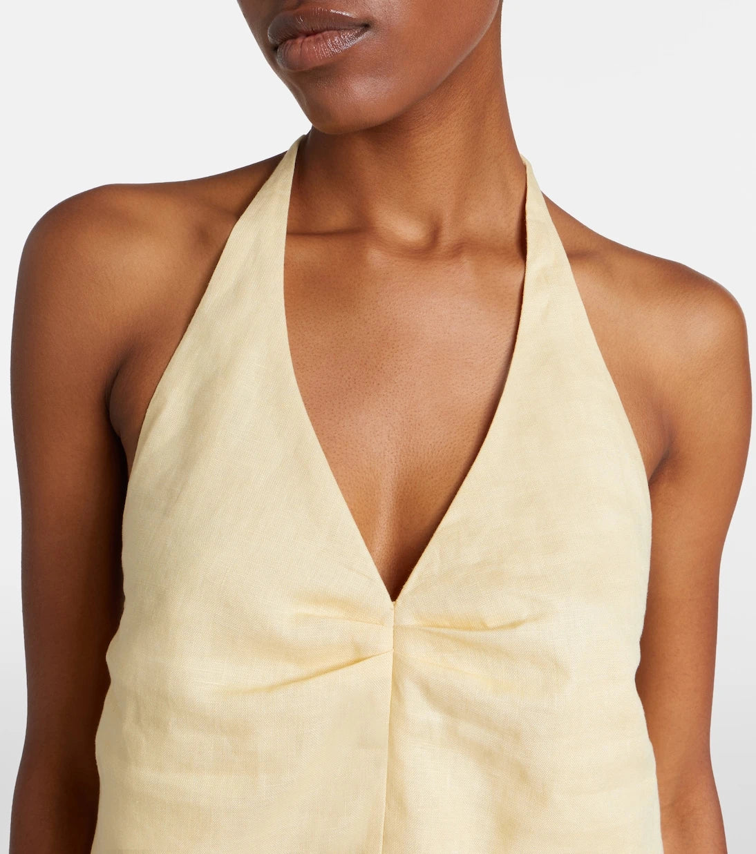 Staud - Corso halterneck linen top