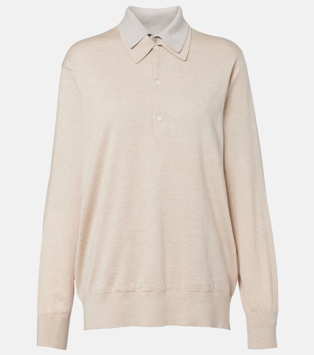 Acne Studios - Silk, wool, and cashmere polo sweater