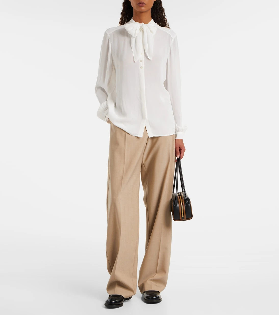 Tory Burch - Tie-neck georgette blouse