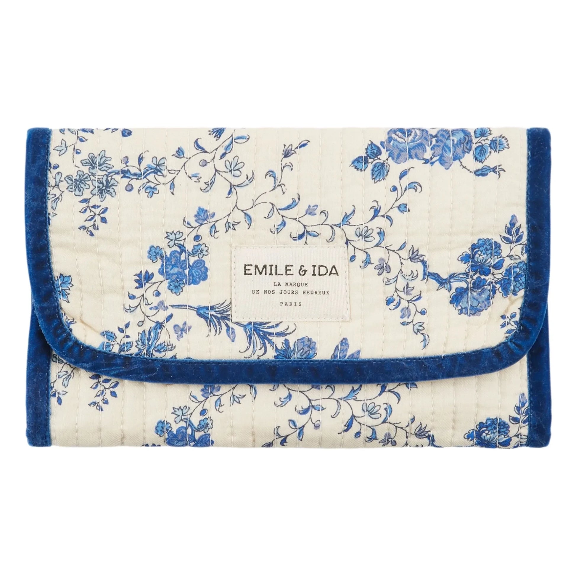 Emile et Ida - Pouch for make-up brushes | Blue