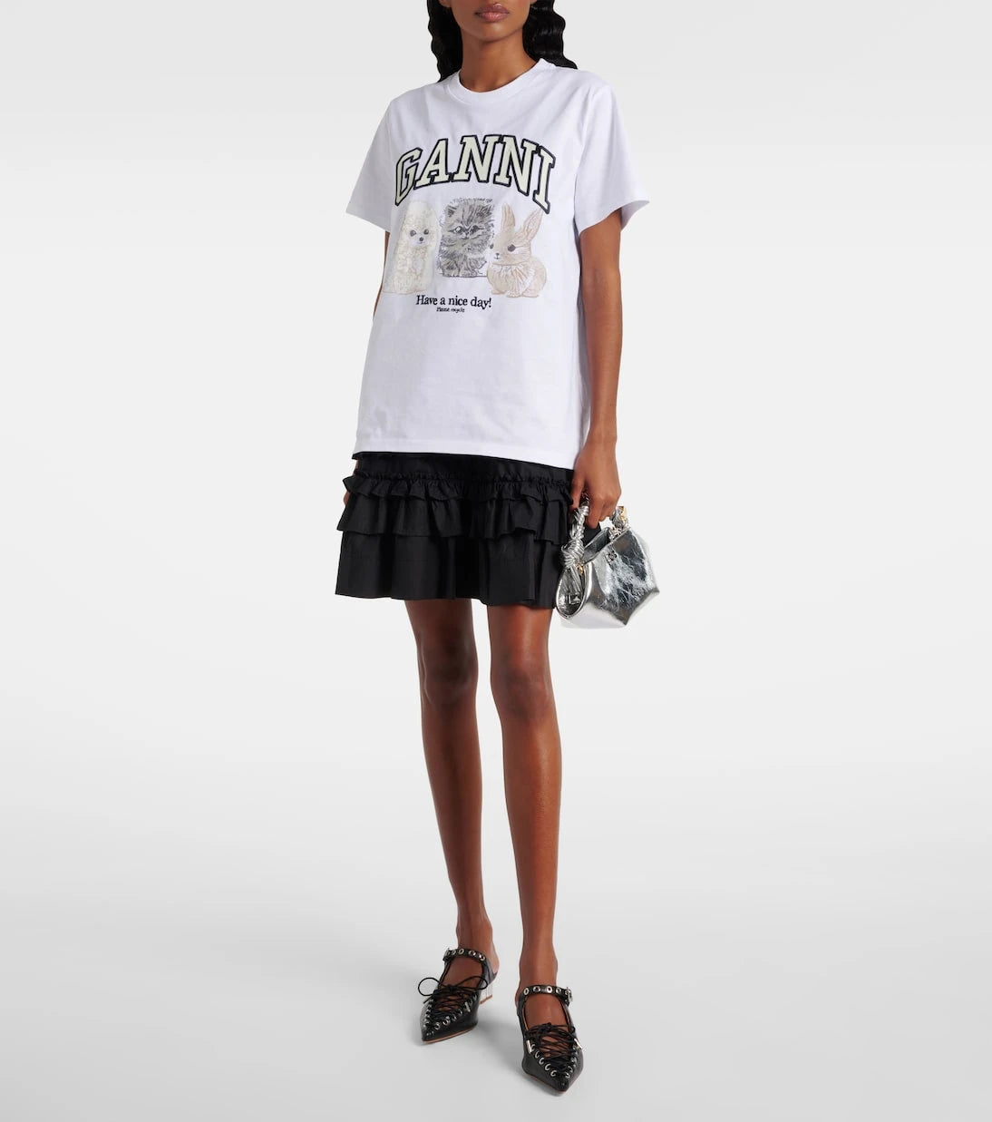 Ganni - Bou Mini tote bag