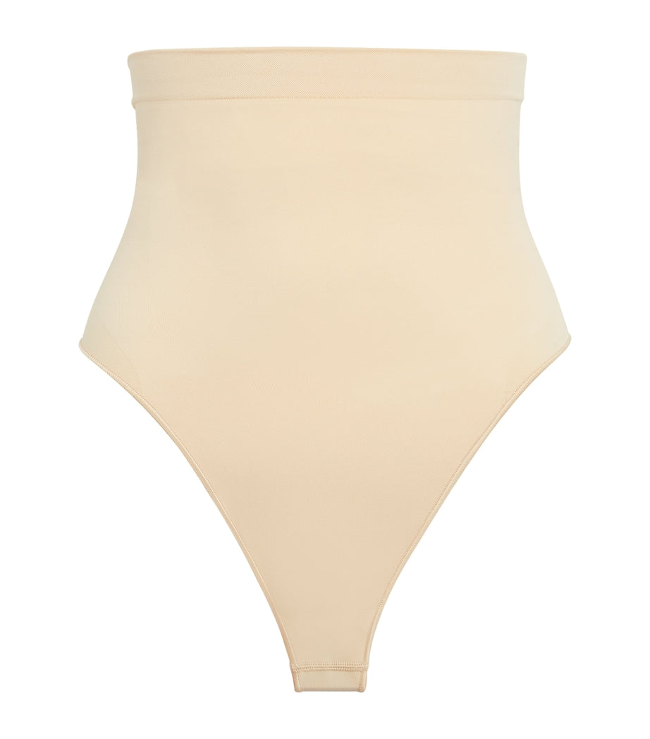 Skims Beige Seamless Sculpt High-Waist Thong