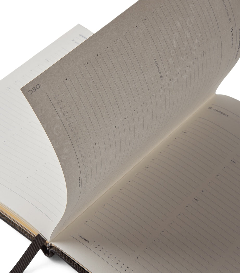 Panama Leather Kings Desk Diary