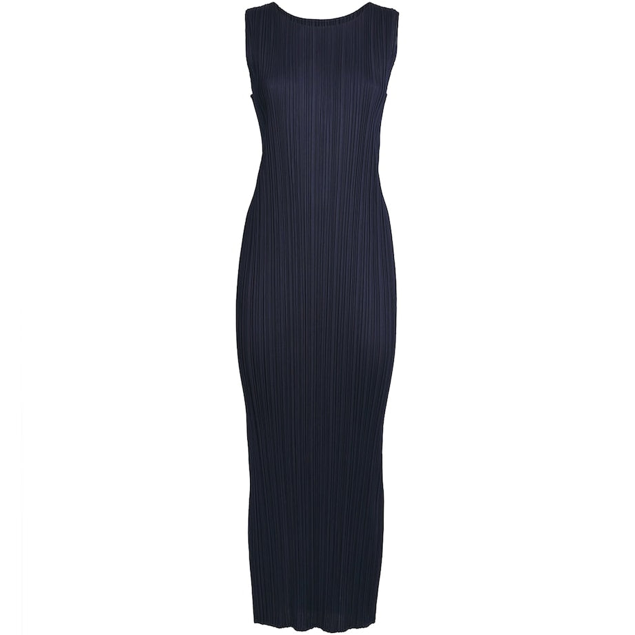 Navy New Colorful Basics 4 Midi Dress