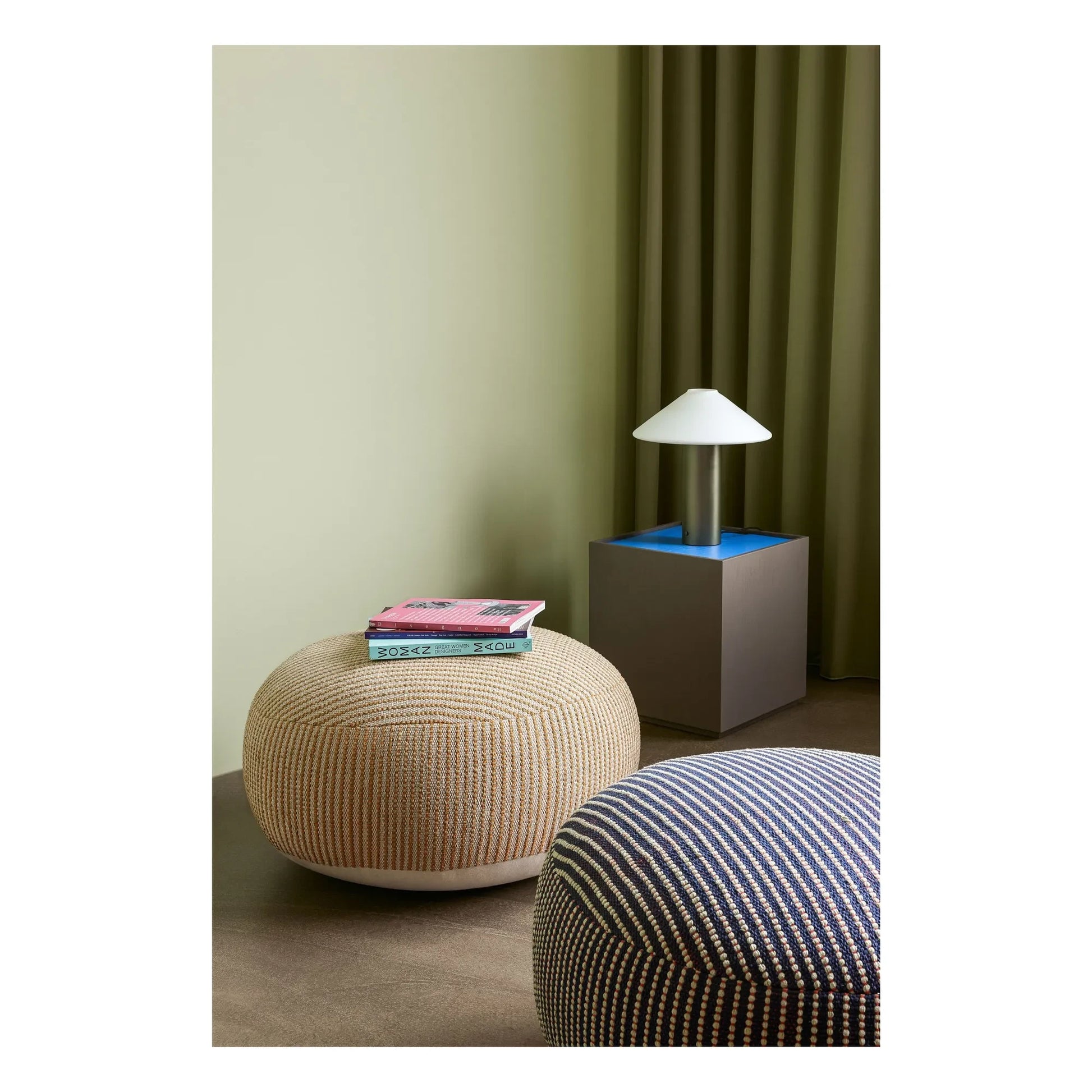 Hübsch - Mochi pouffe | Orange
