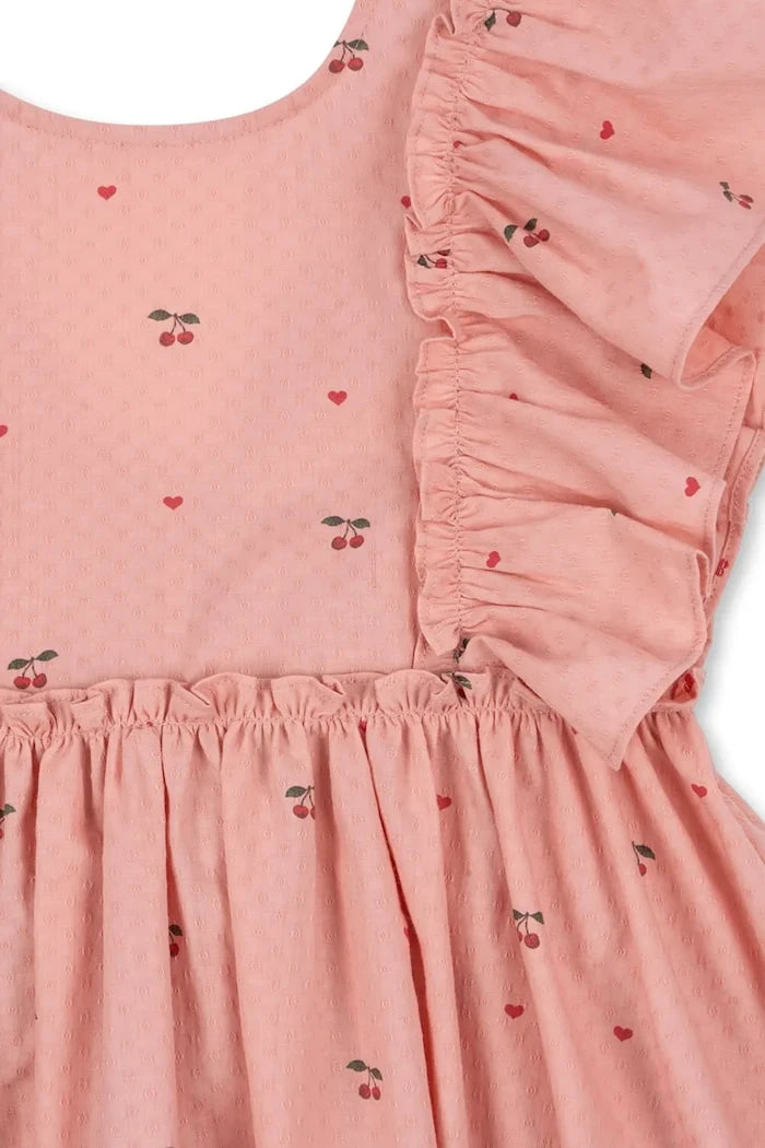 Konges Sløjd рокля от памук EVIA FRILL DRESS GOTS